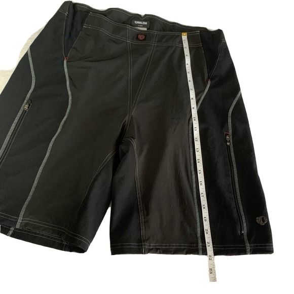iq Pearl Izumi Shorts Cycling Mountain Bike Mens XL Non-Padded Black Grey Nylon - Picture 4 of 8